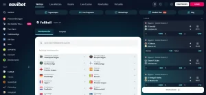 Fußballwettbewerbe in der Wettübersicht von Novibet